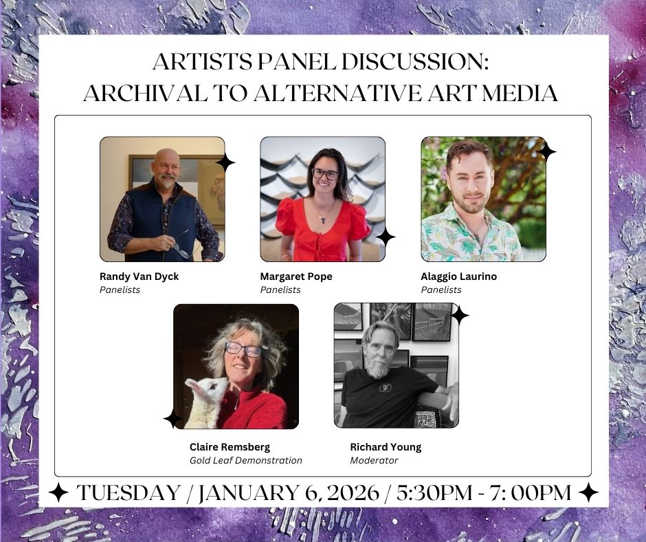 Artist Panel Discussion Event Graphic